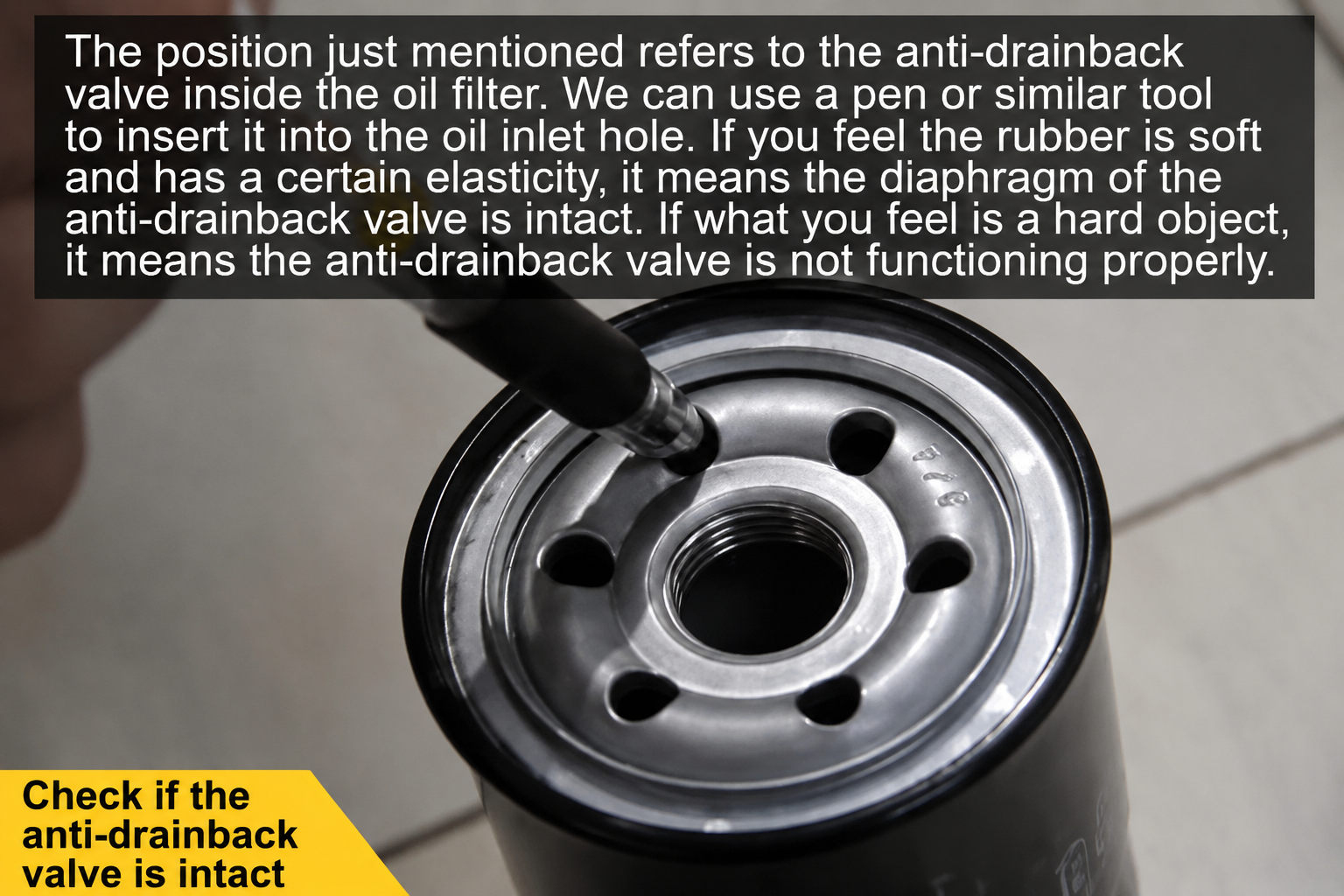Verify the Presence of an Anti-Drainback Valve