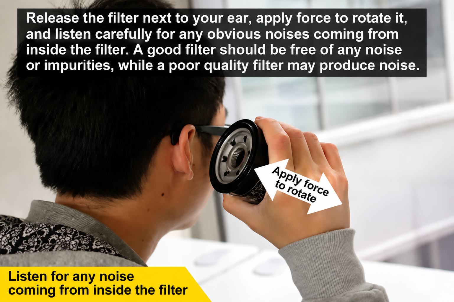 Shake the Filter Vigorously for Rattles