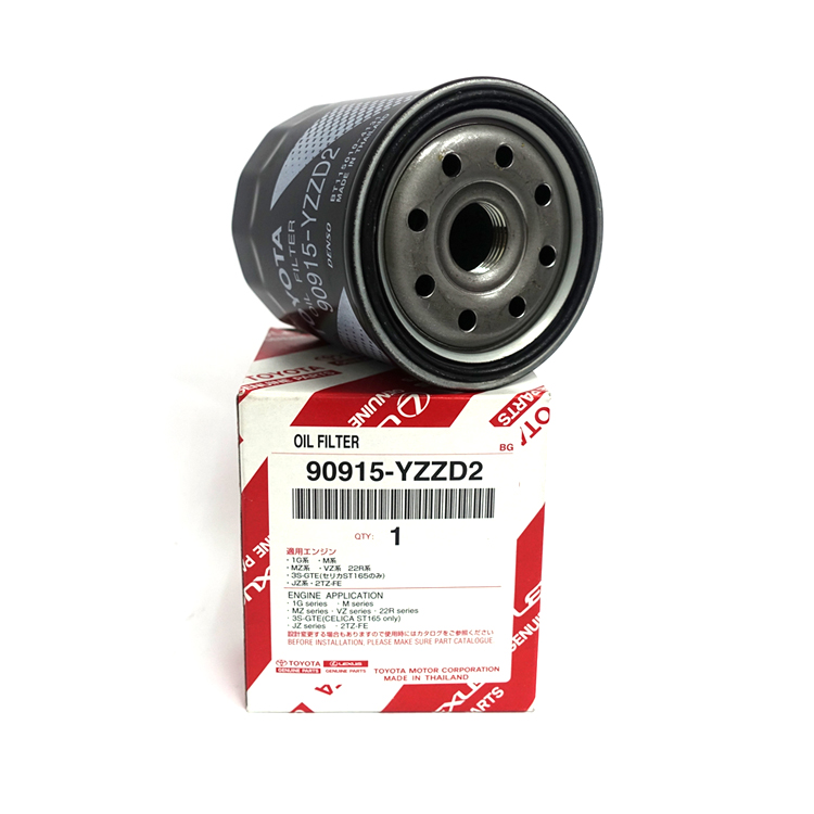 TOYOTA 90915-YZZD2 Genuine Oil Filter For Land Cruiser Prado Camry Hiace Previa Lexus Black Buy Online at Best Prices